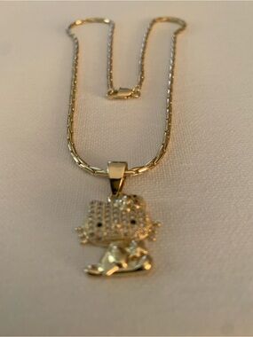 Gold-tone Hello Kitty Pendant Necklace